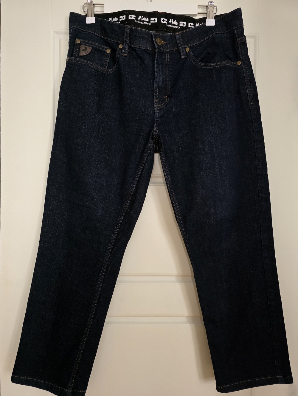 Lois Men's Dark Blue  Extensible Stretch Slim Jeans Sz 36